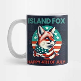 Endemic species of America: The Island fox Urocyon littoralis Mug